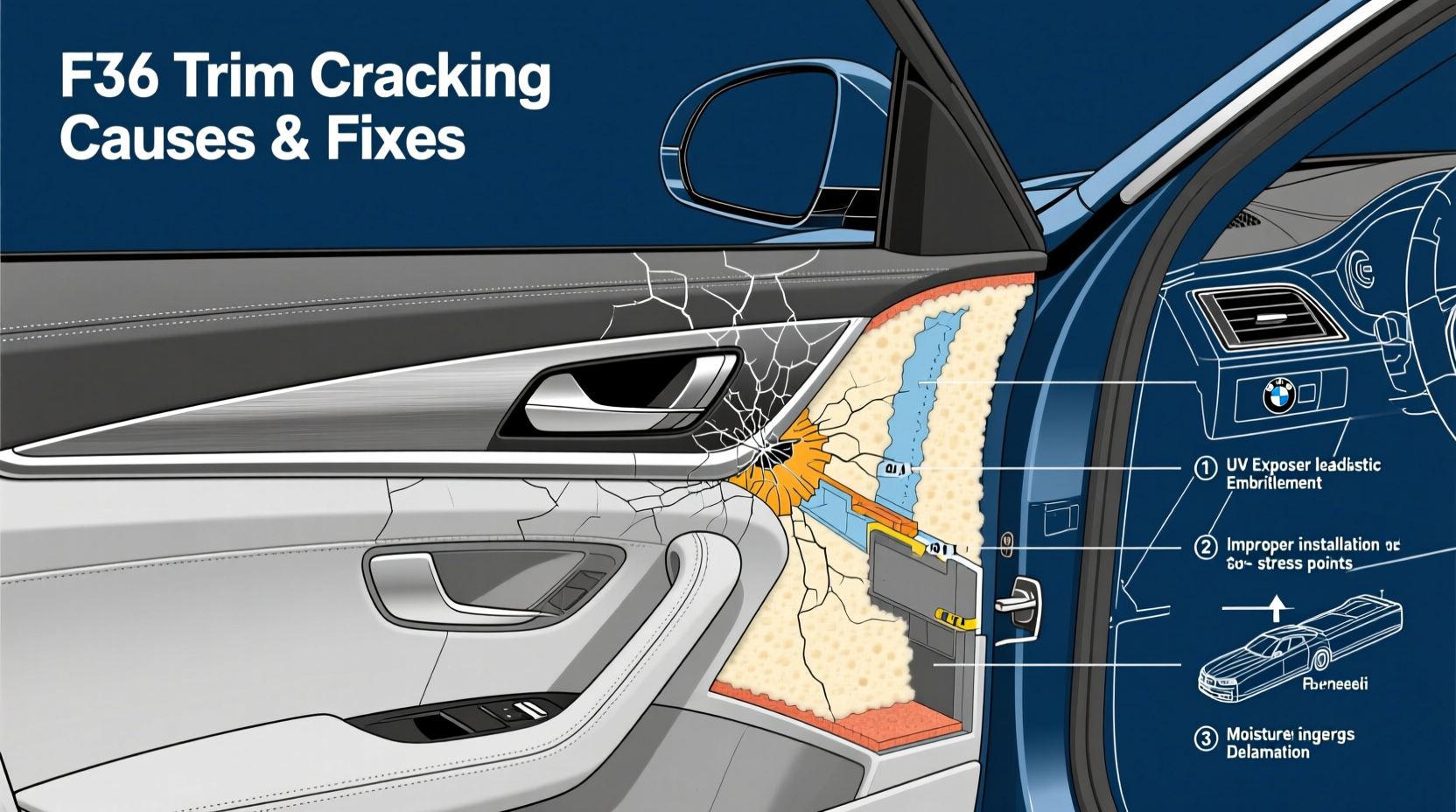 f36 trim cracking causes fixes