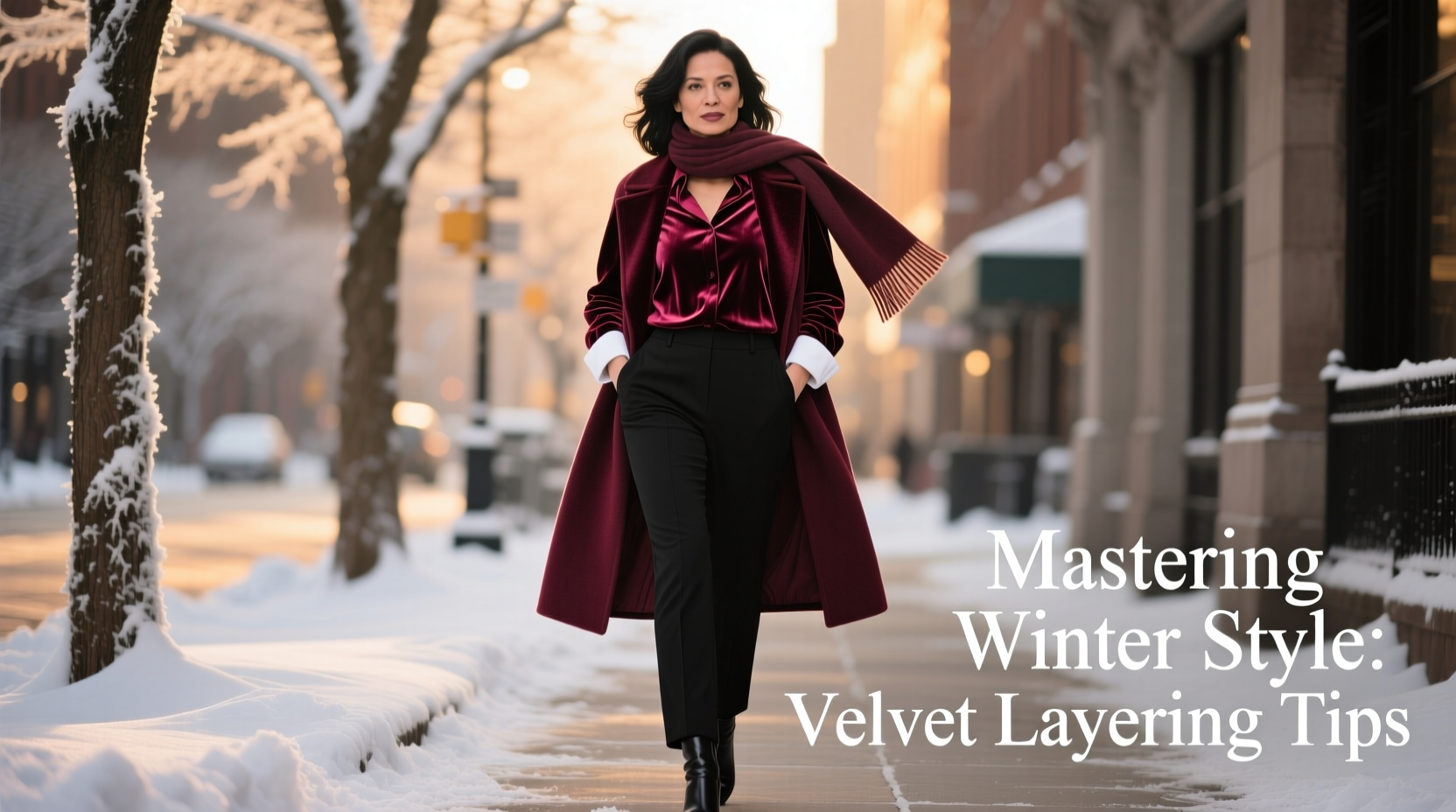 mastering winter style practical tips on how to layer a velvet shirt for warmth and elegance
