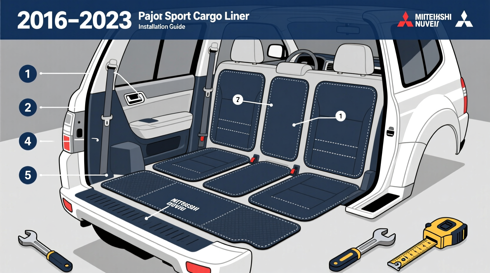 pajero sport liner installation guide
