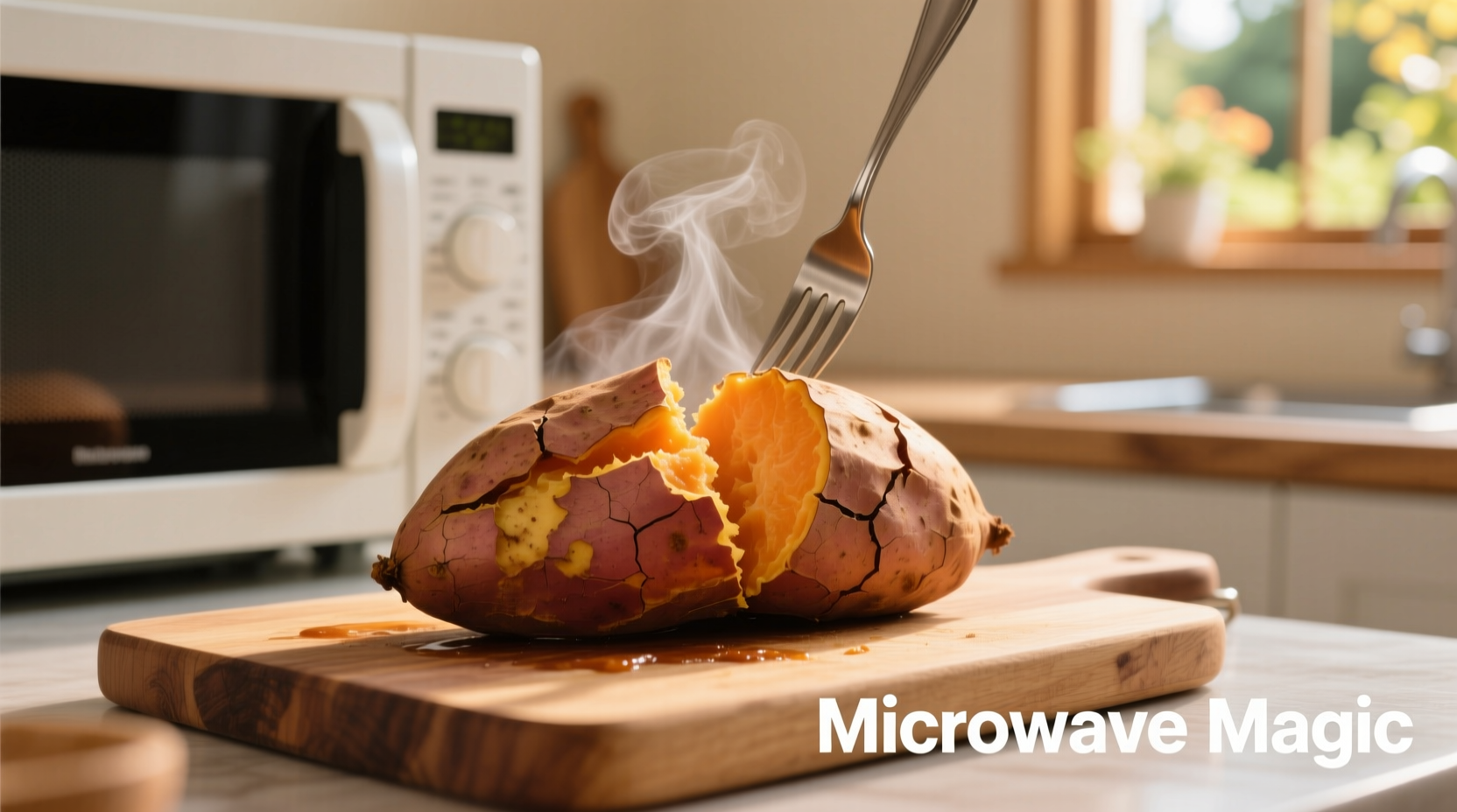 Perfect Microwave Sweet Potato in 5 Minutes