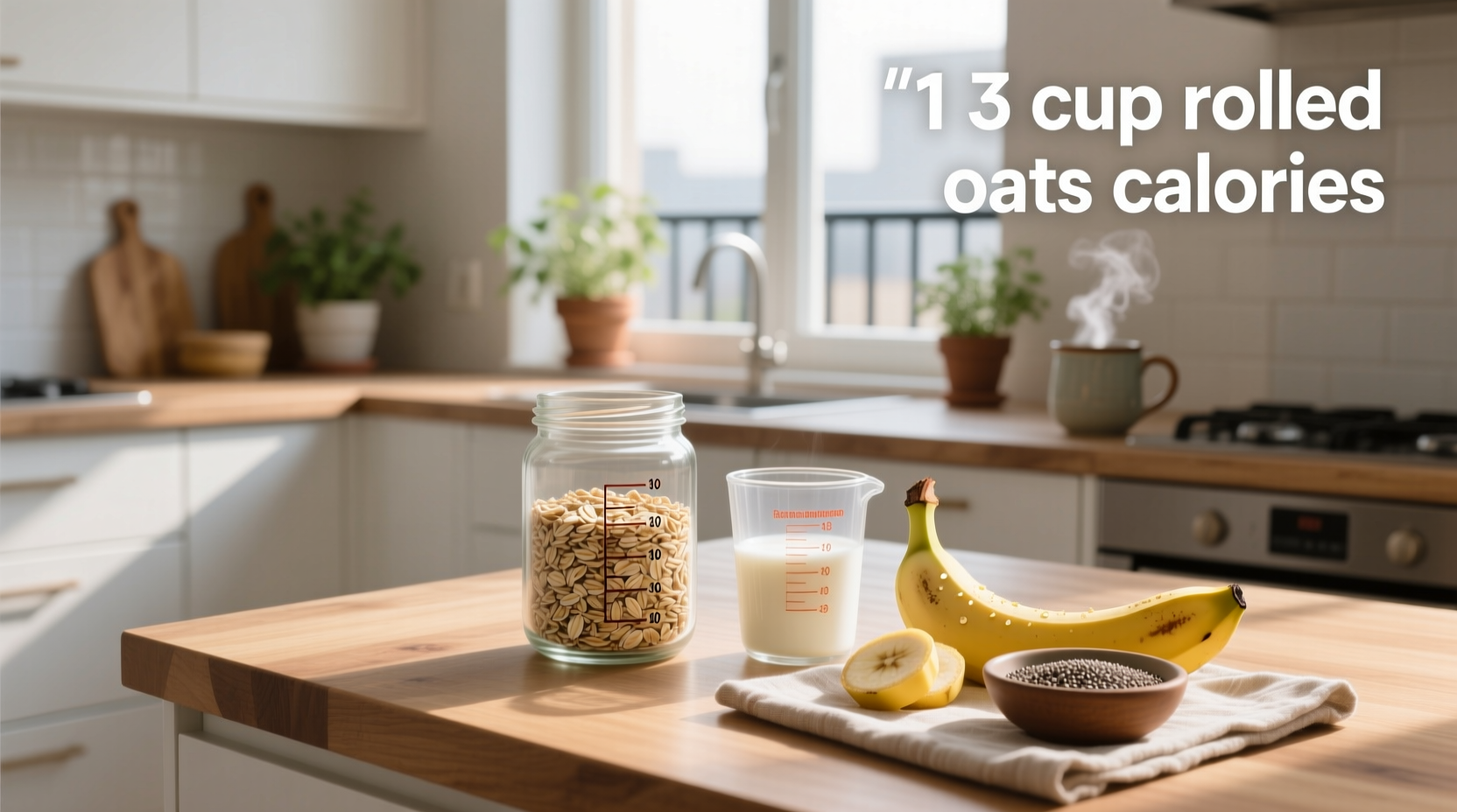 1/3 cup rolled oats calories nutrition guide
