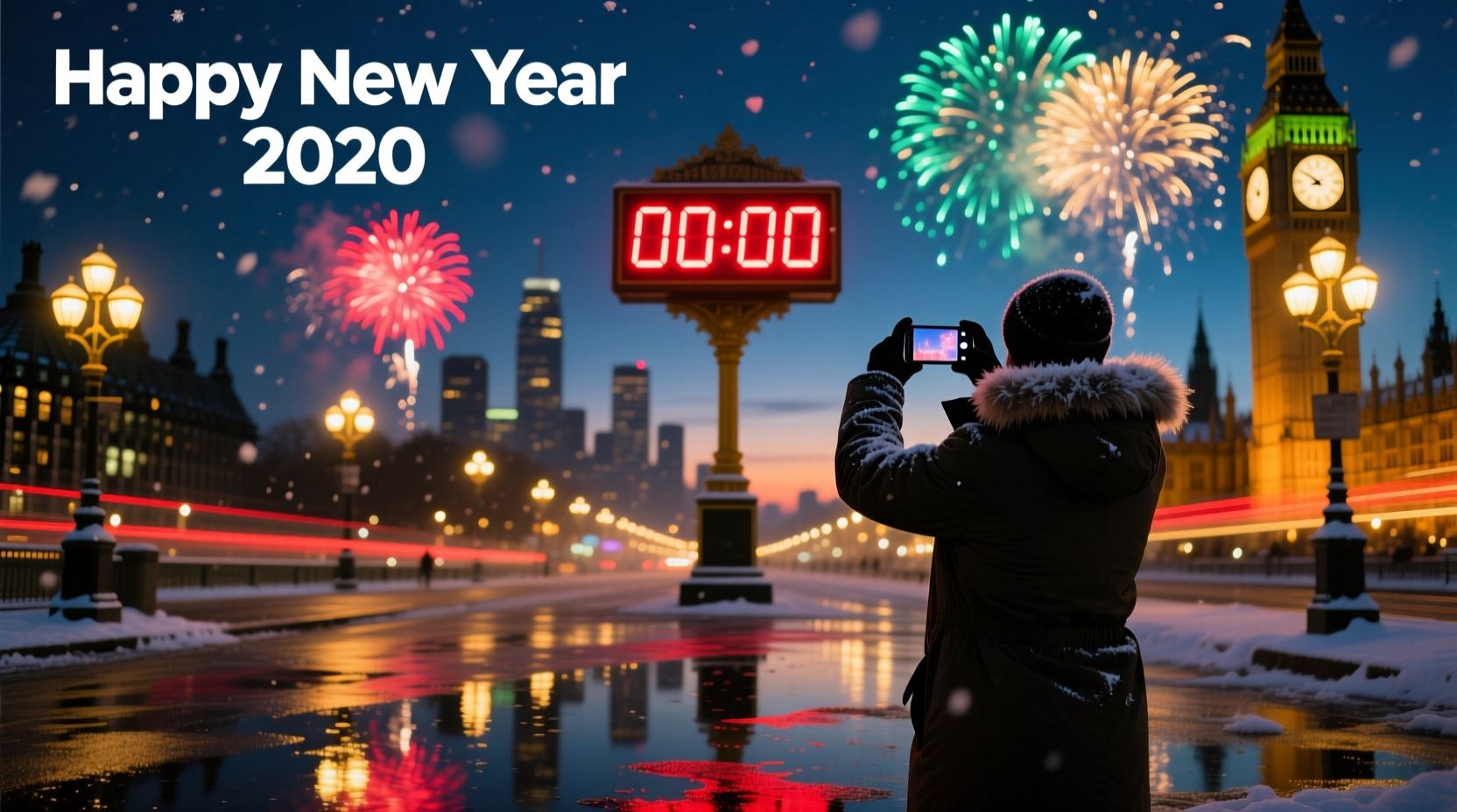 what time is new year 2020
