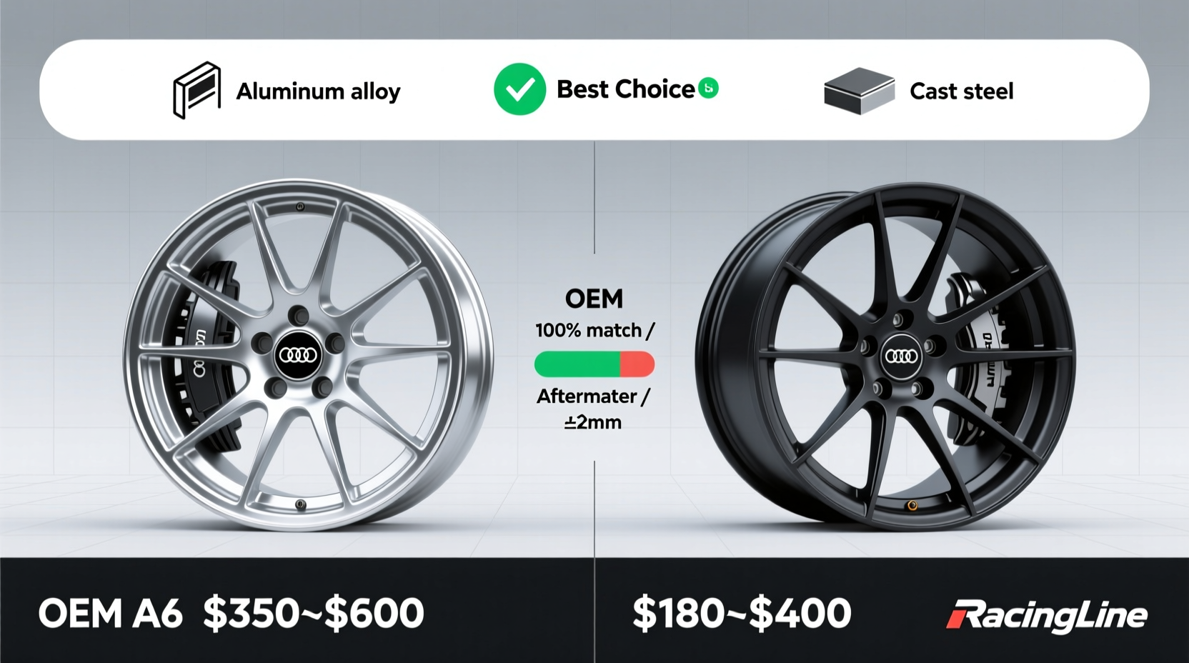 OEM vs Aftermarket A6 Wheels: Key Differences & Best Choice