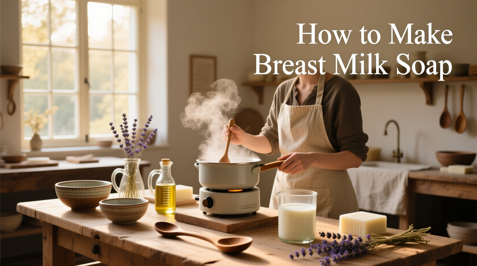 how to make breast milk soap safely