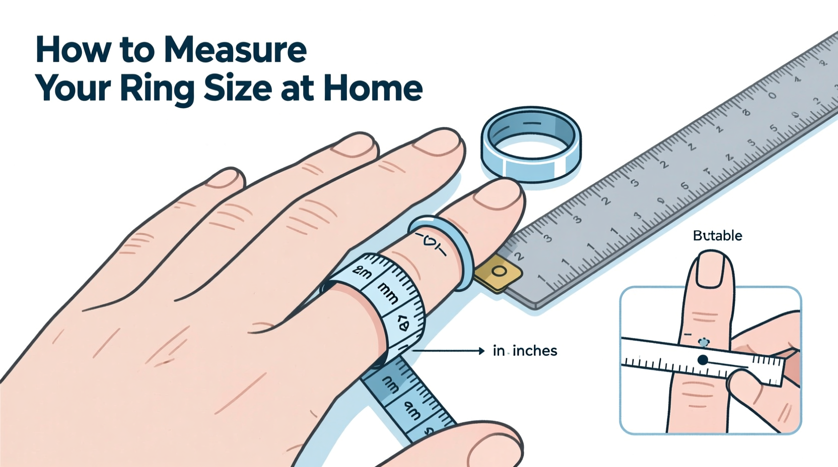 precise methods to measure your ring size for an open ring at home