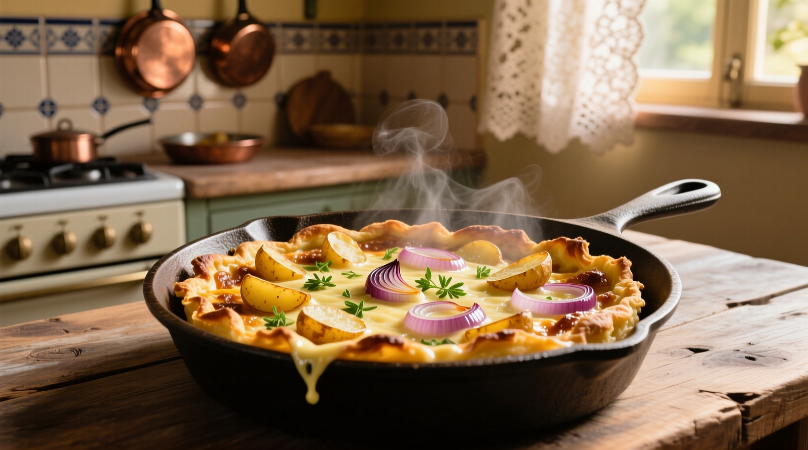 potato onion frittata