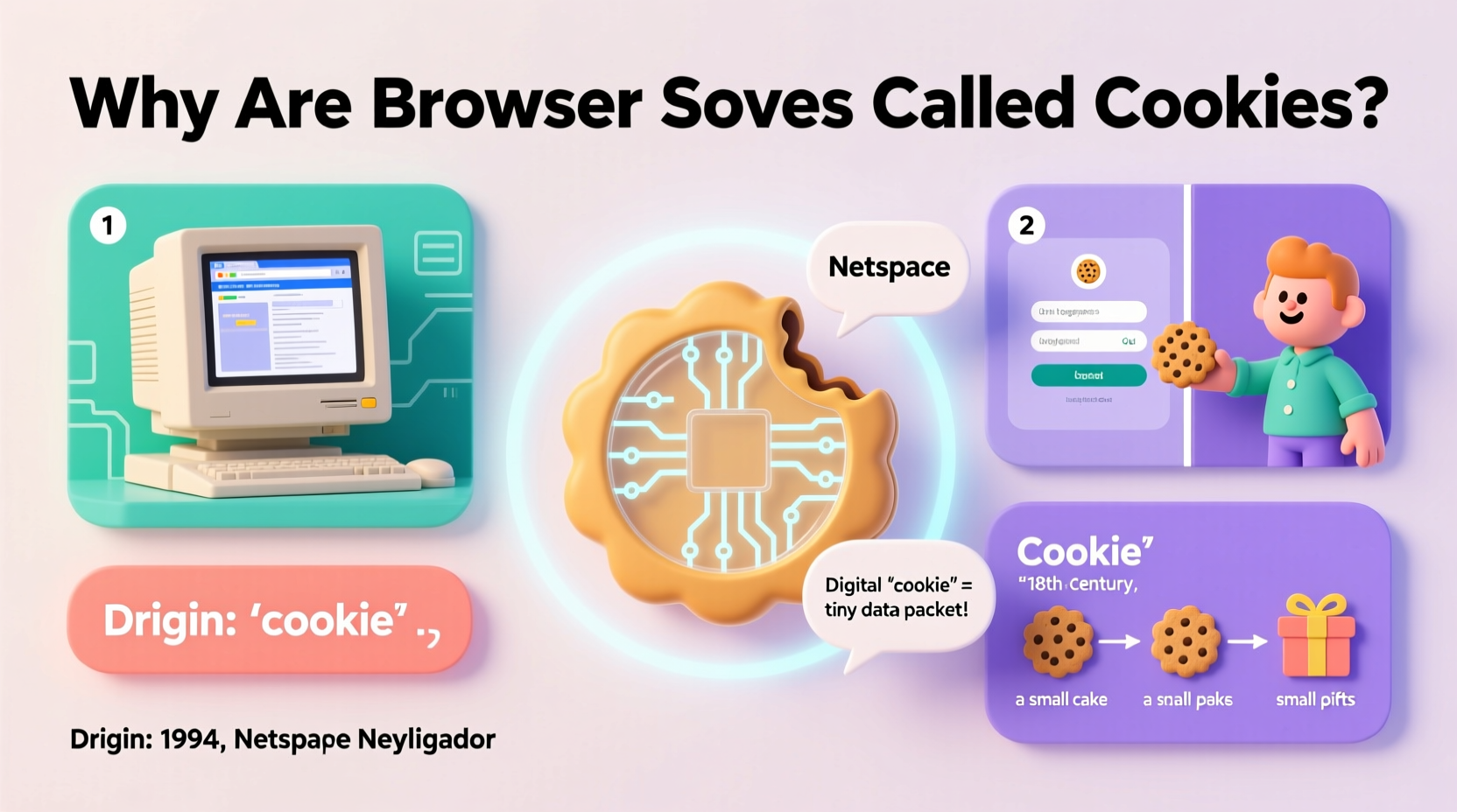 why are browser cookies called cookies origin meaning