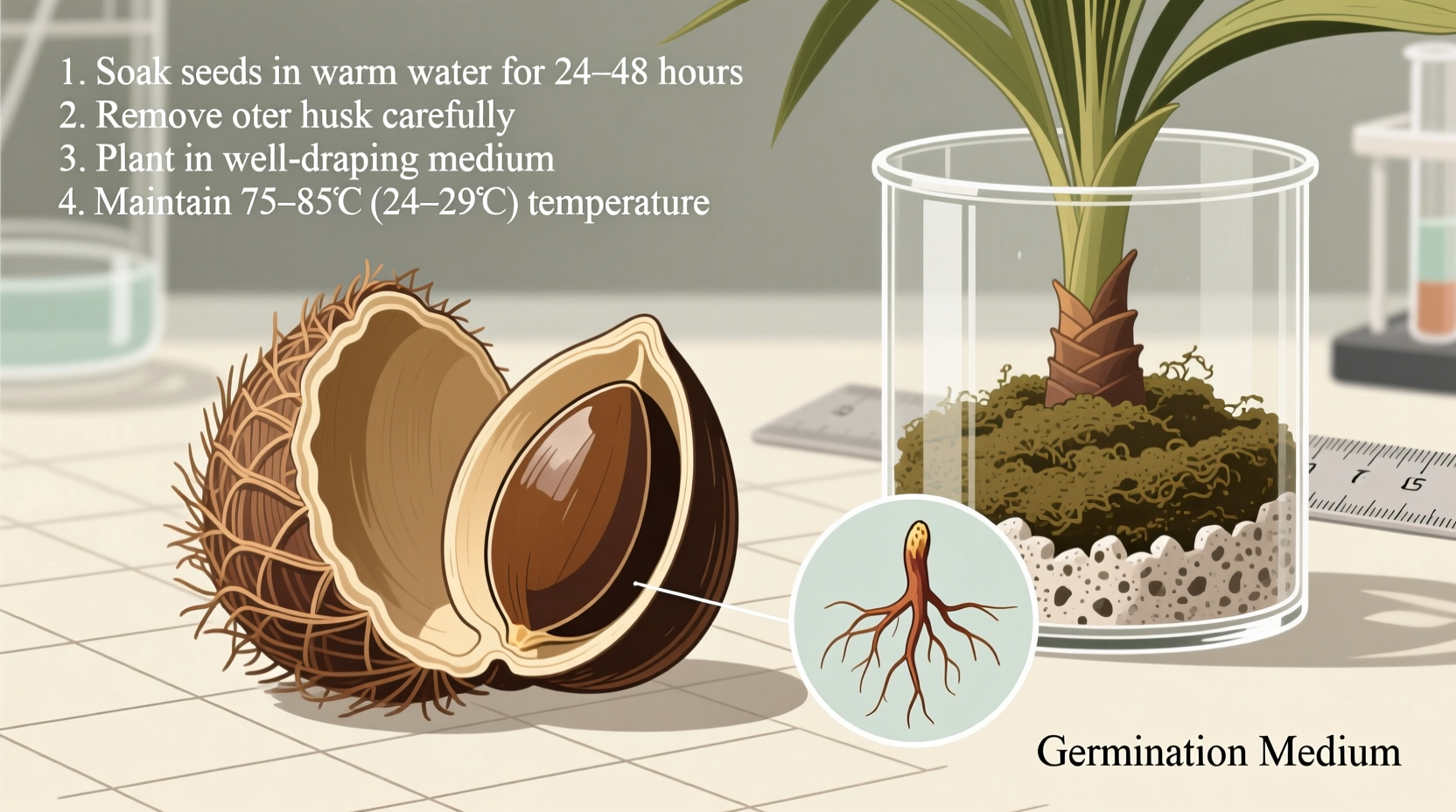 how to germinate sago palm seeds
