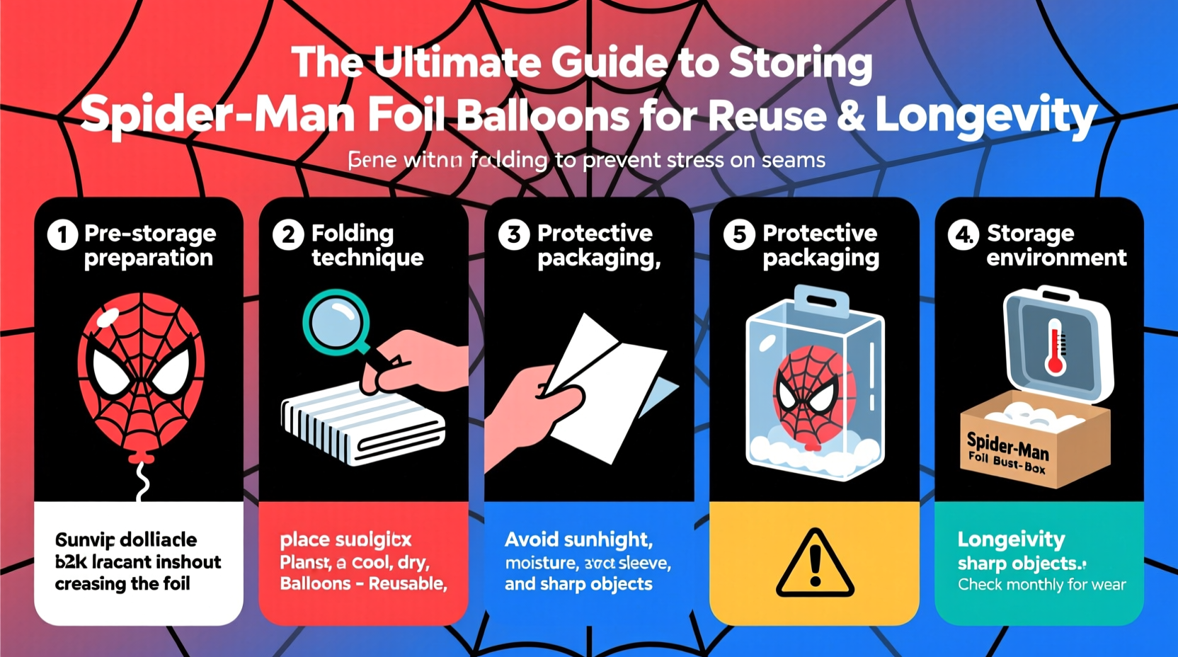 the ultimate guide to storing spiderman foil balloons for reuse and longevity