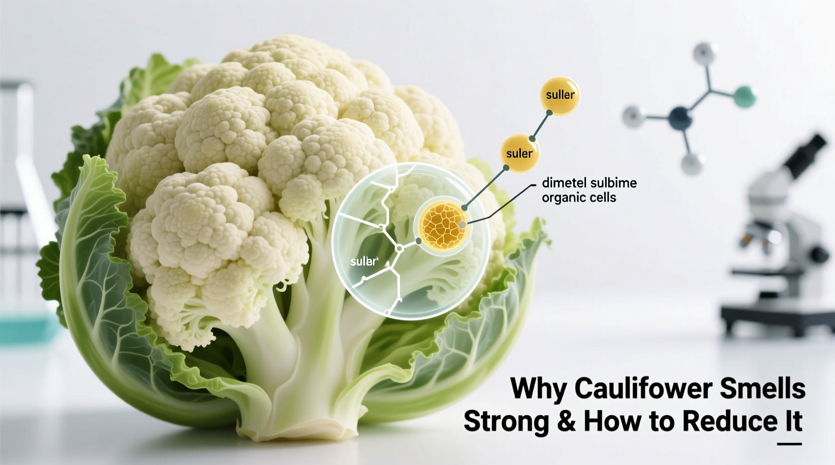 cauliflowers strong smell why it happens how to reduce it
