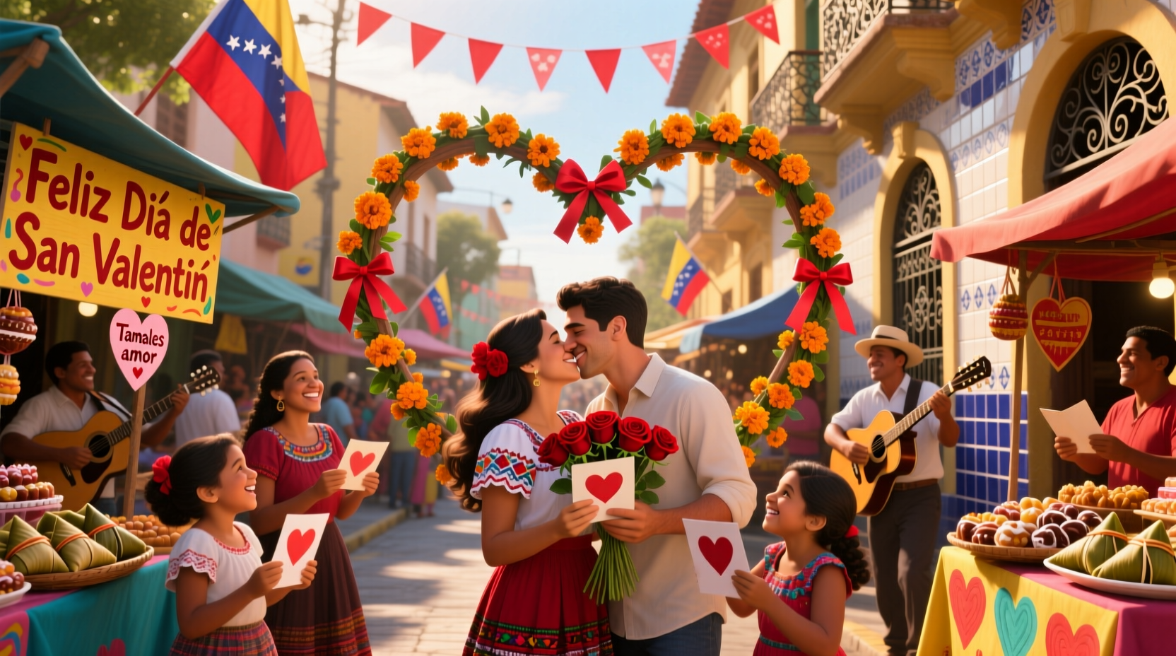 how is valentines day celebrated in venezuela