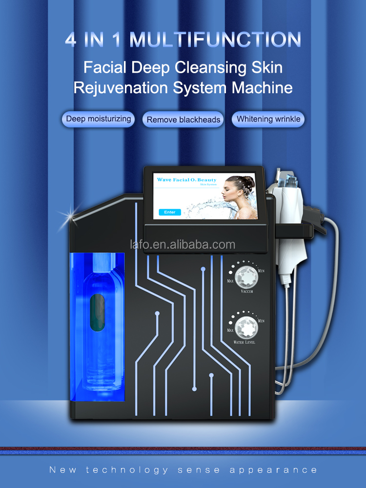4 in 1 hydra dermabrasion oxygen jet machine facial dermabrasion machine with led mask