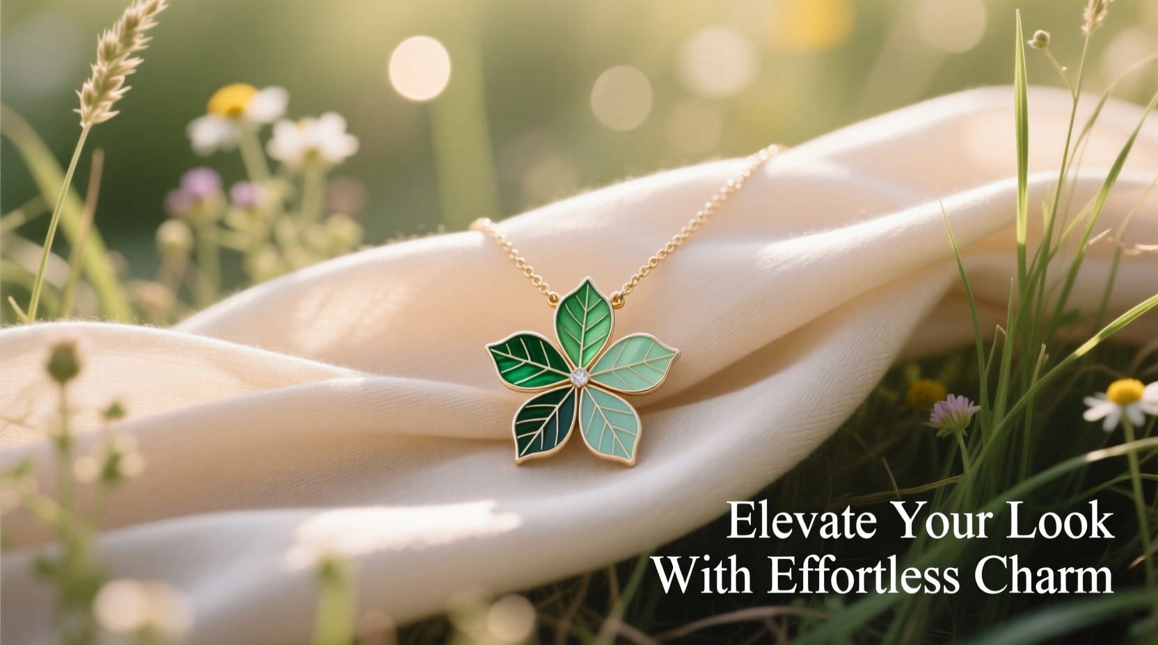 styling tips for a five leaf grass necklace set elevate your look with effortless charm