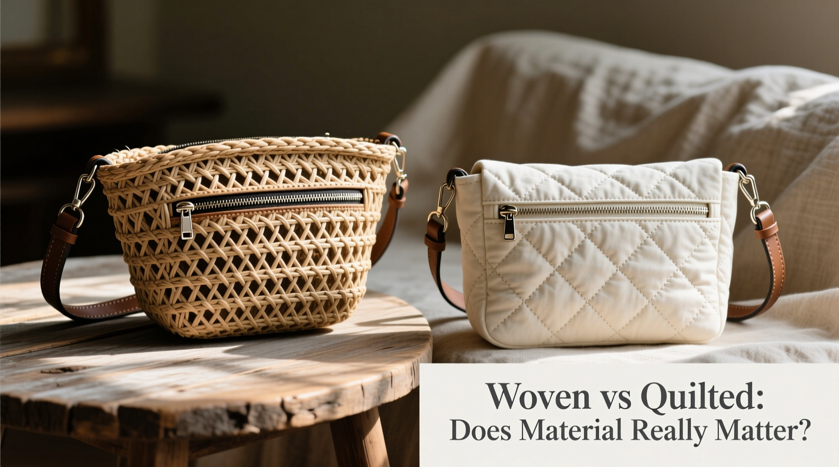 woven vs quilted crossbody bags does the material really make a difference