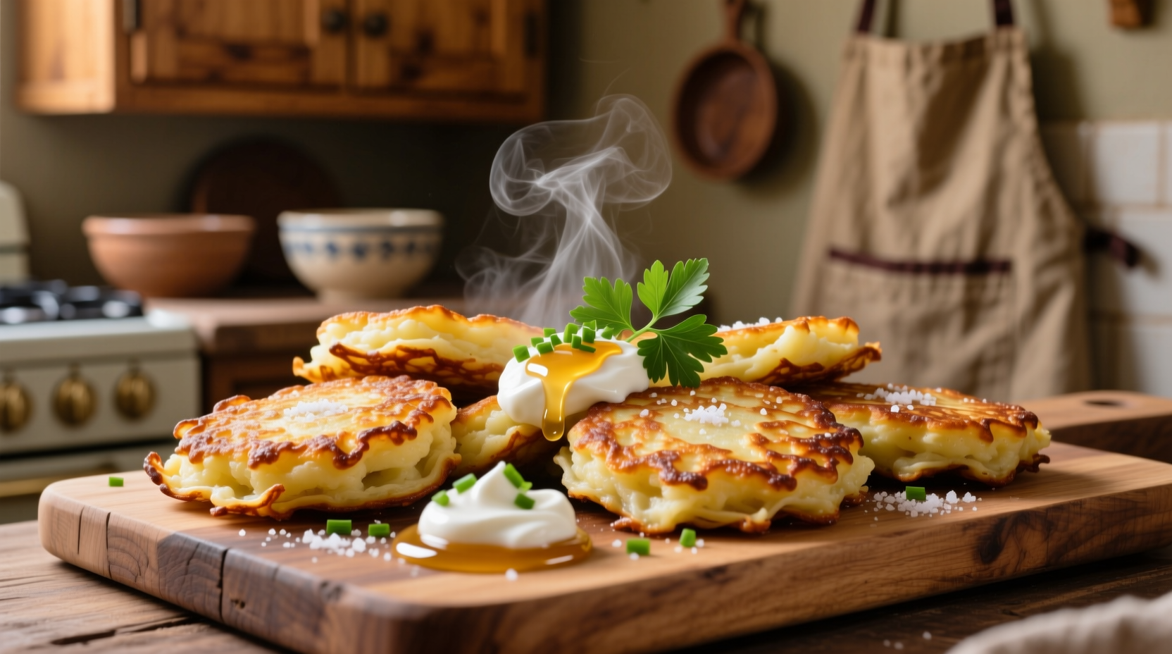 potato pancakes from mashed potatoes