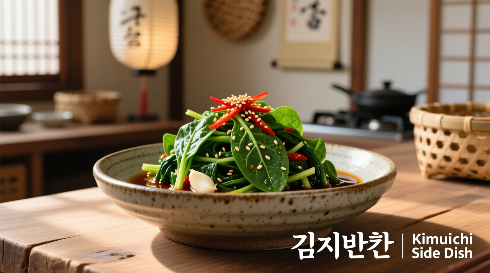 spinach korean side dish