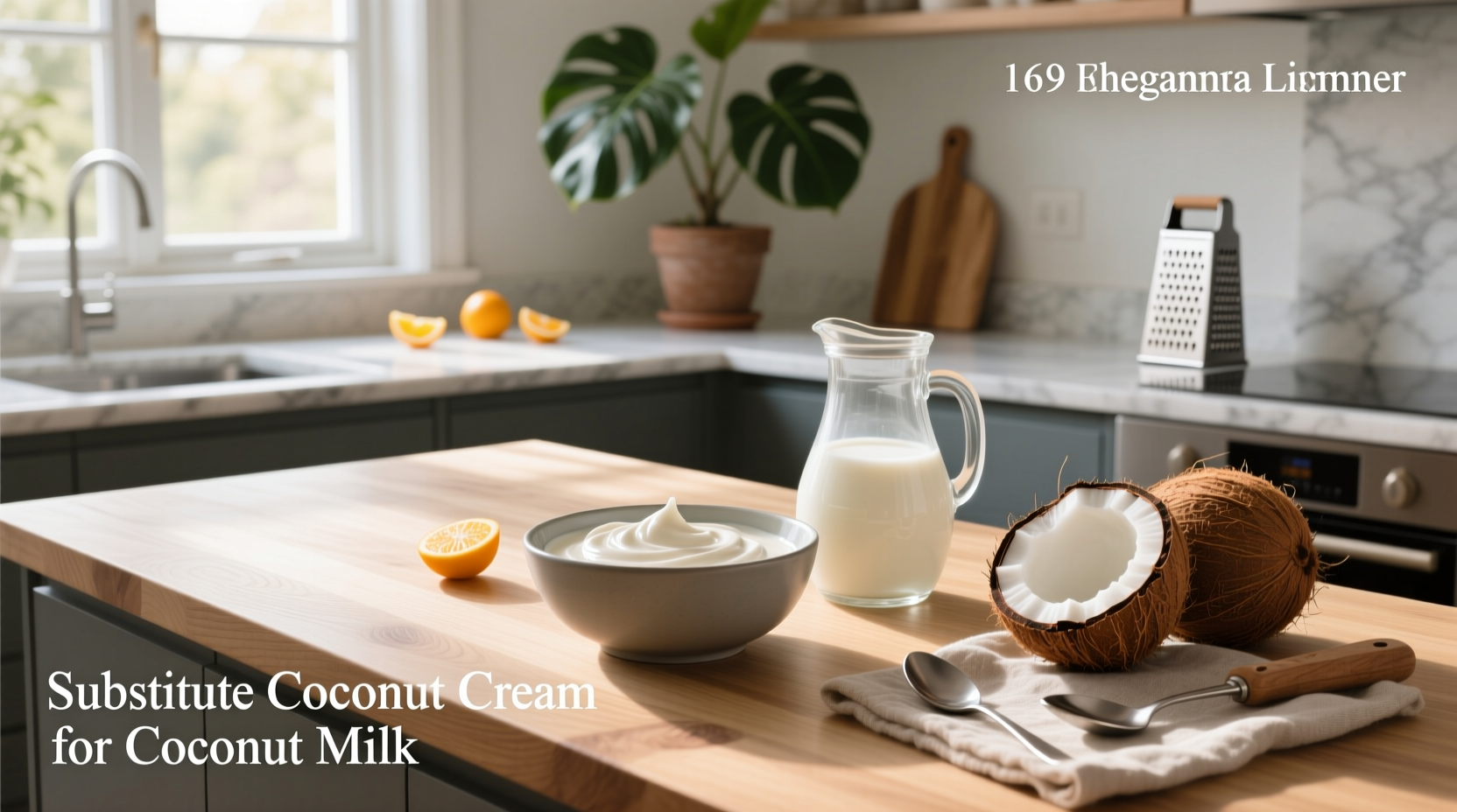 substitute coconut cream for coconut milk