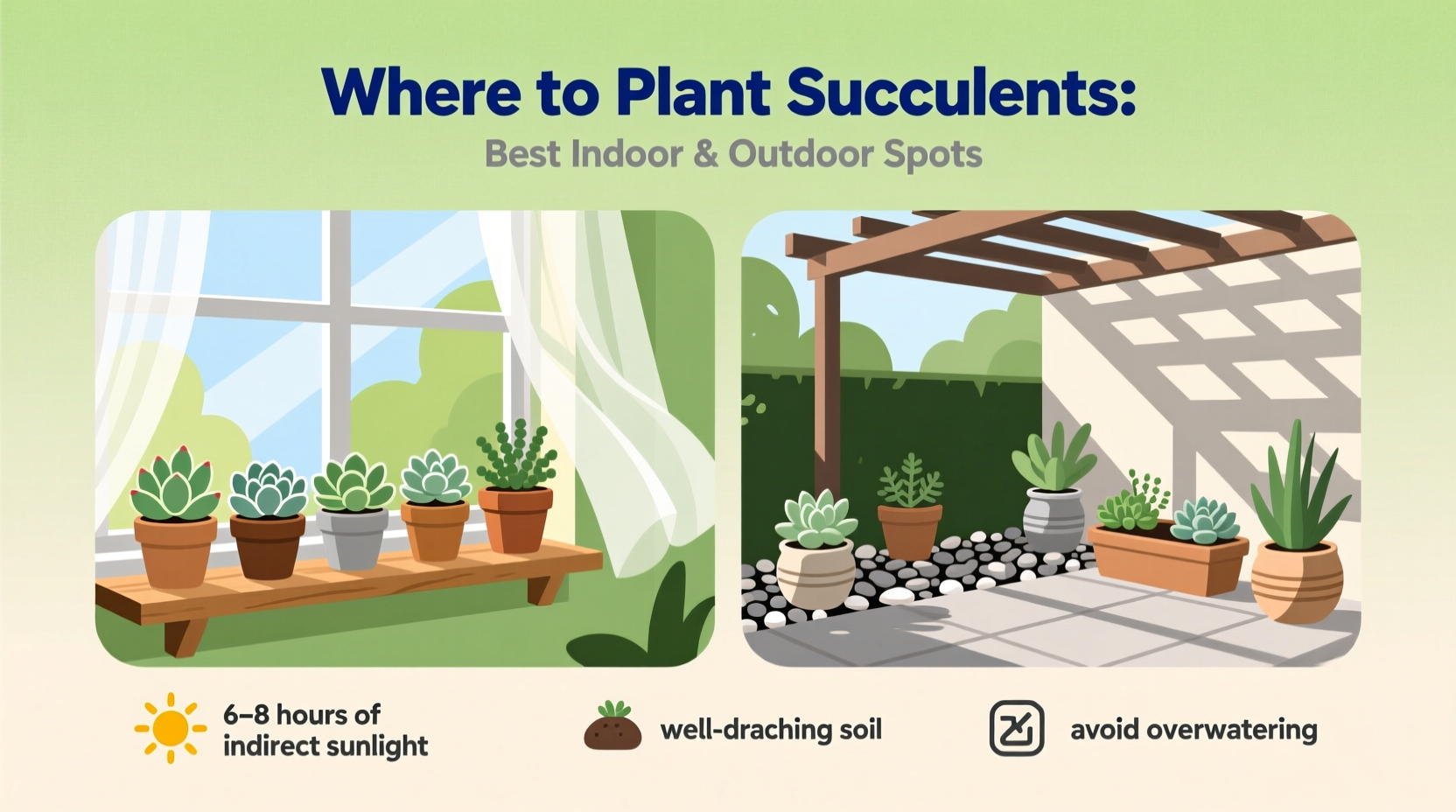 Where to Plant Succulents: Best Indoor & Outdoor Spots