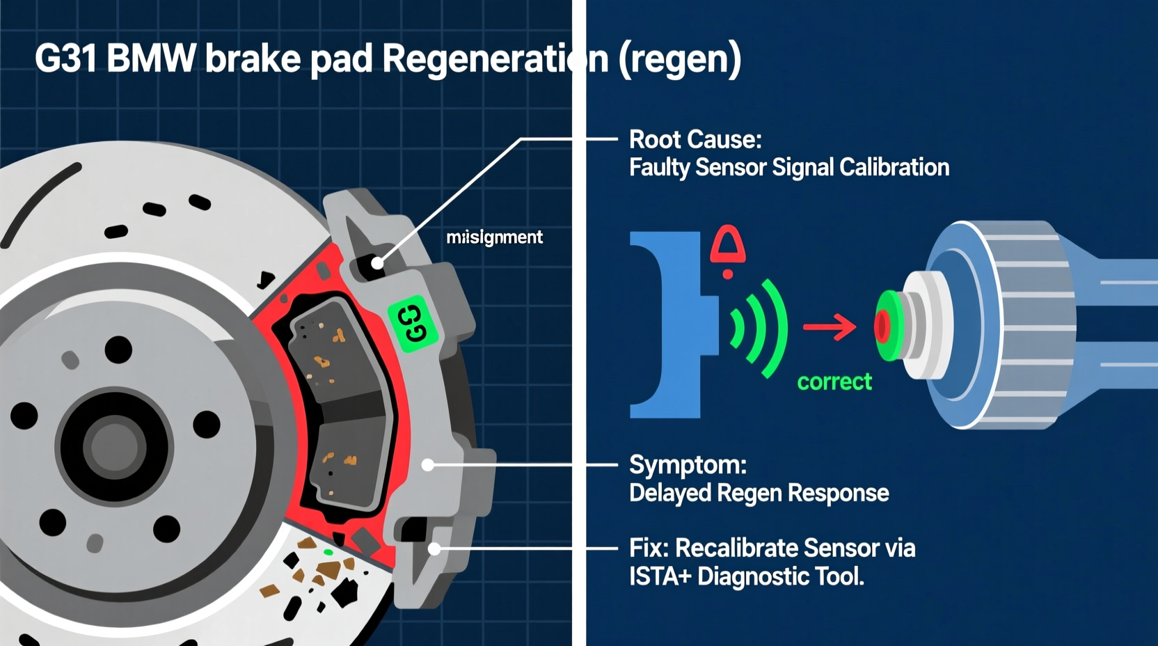 G31 BMW Brake Pad Regen Issue: Root Cause & Fix