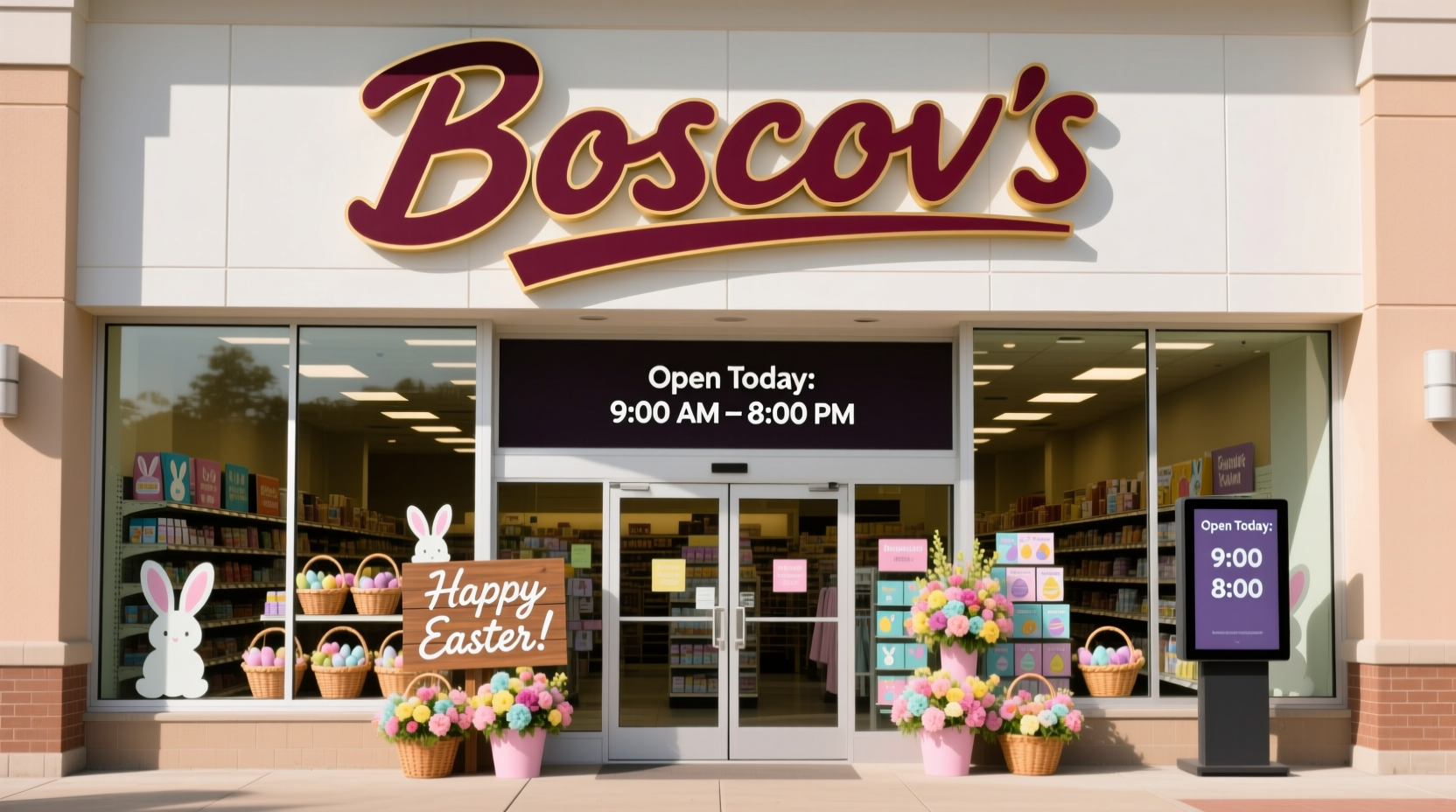 is boscovs open on easter