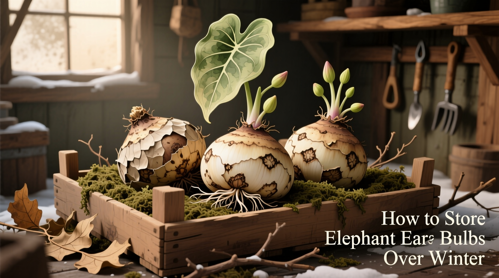 how do you store elephant ear bulbs