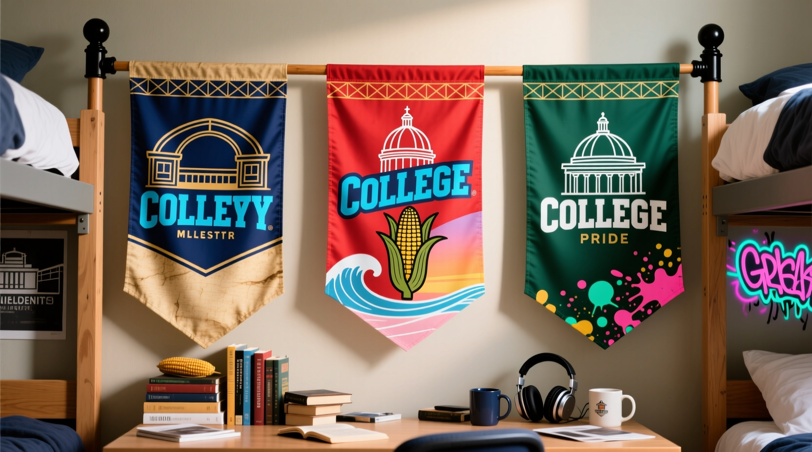 affordable and durable dorm flags for every college vibe