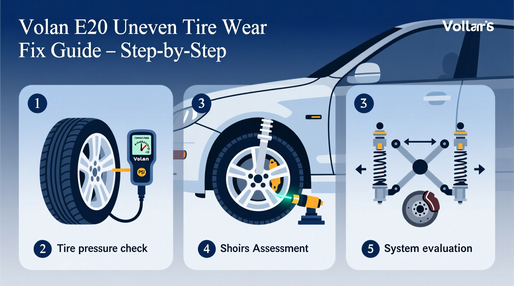 How to Fix Volan E60 Uneven Tire Wear (Step-by-Step Guide)