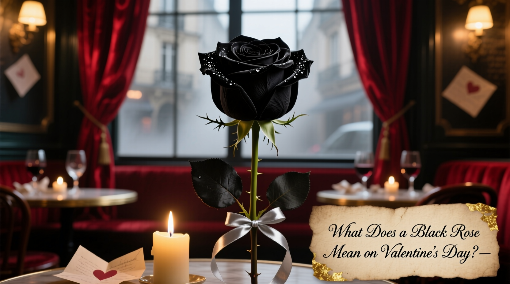 what does a black rose mean on valentines day