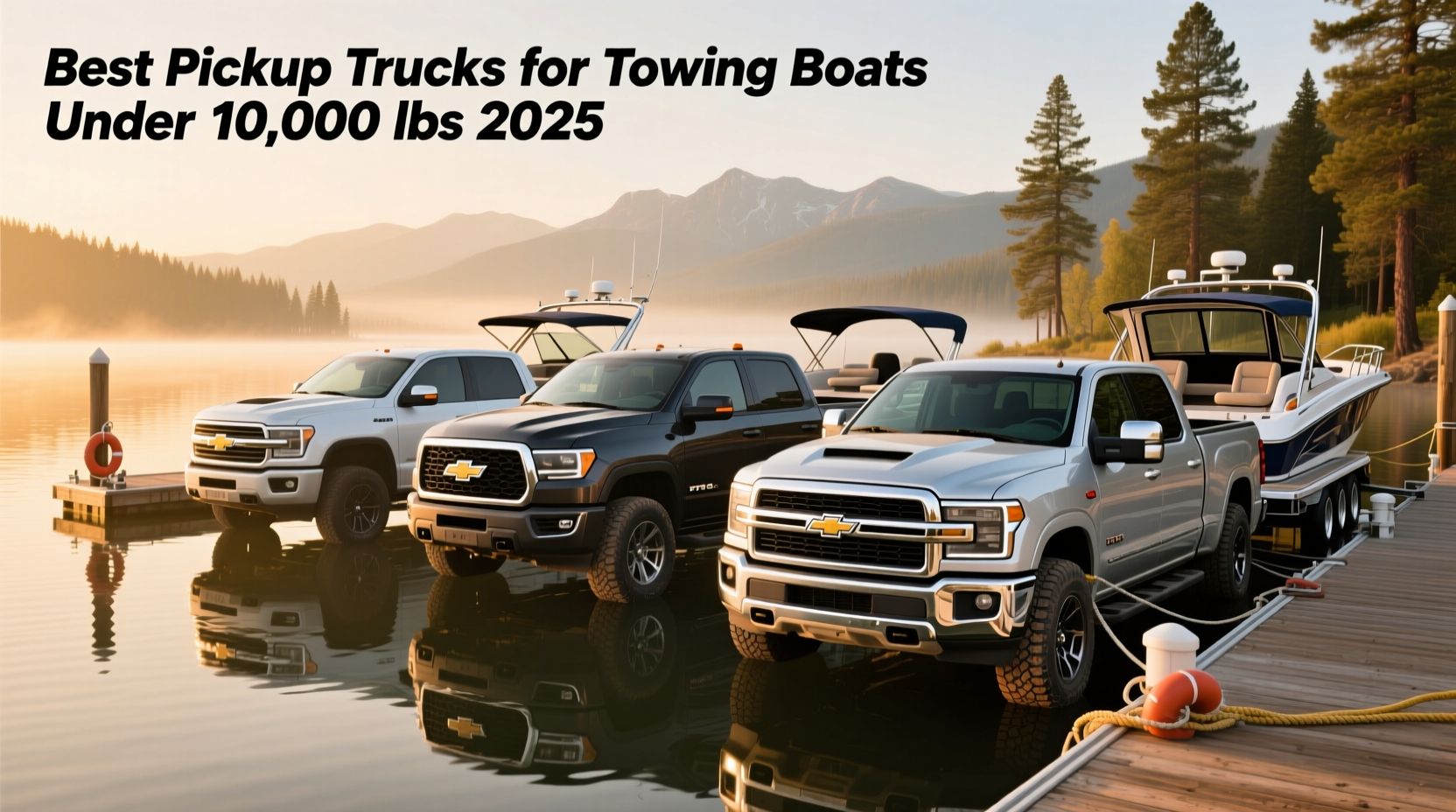 Best Pickup Trucks for Towing Boats Under 10000 lbs 2025 Guide