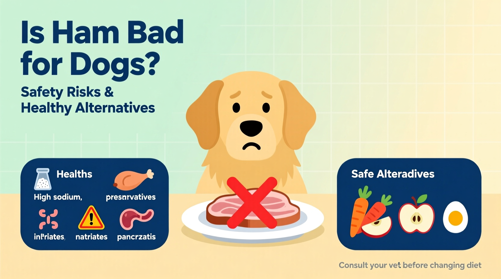 is ham bad for dogs safety risks alternatives