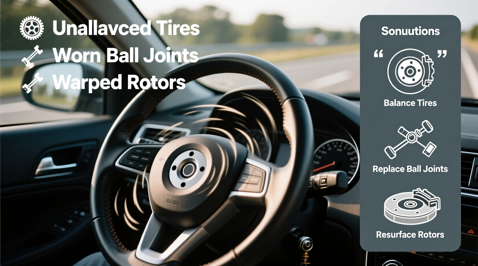 steering wheel shaking causes and solutions explained 2