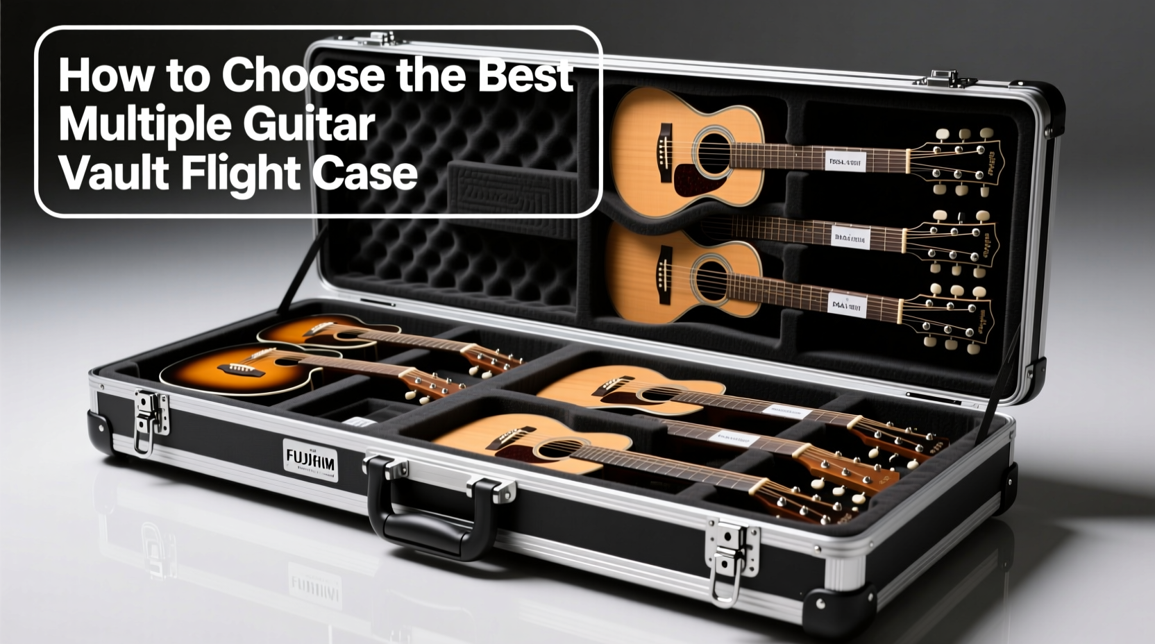 multiple guitar vault flight casecase
