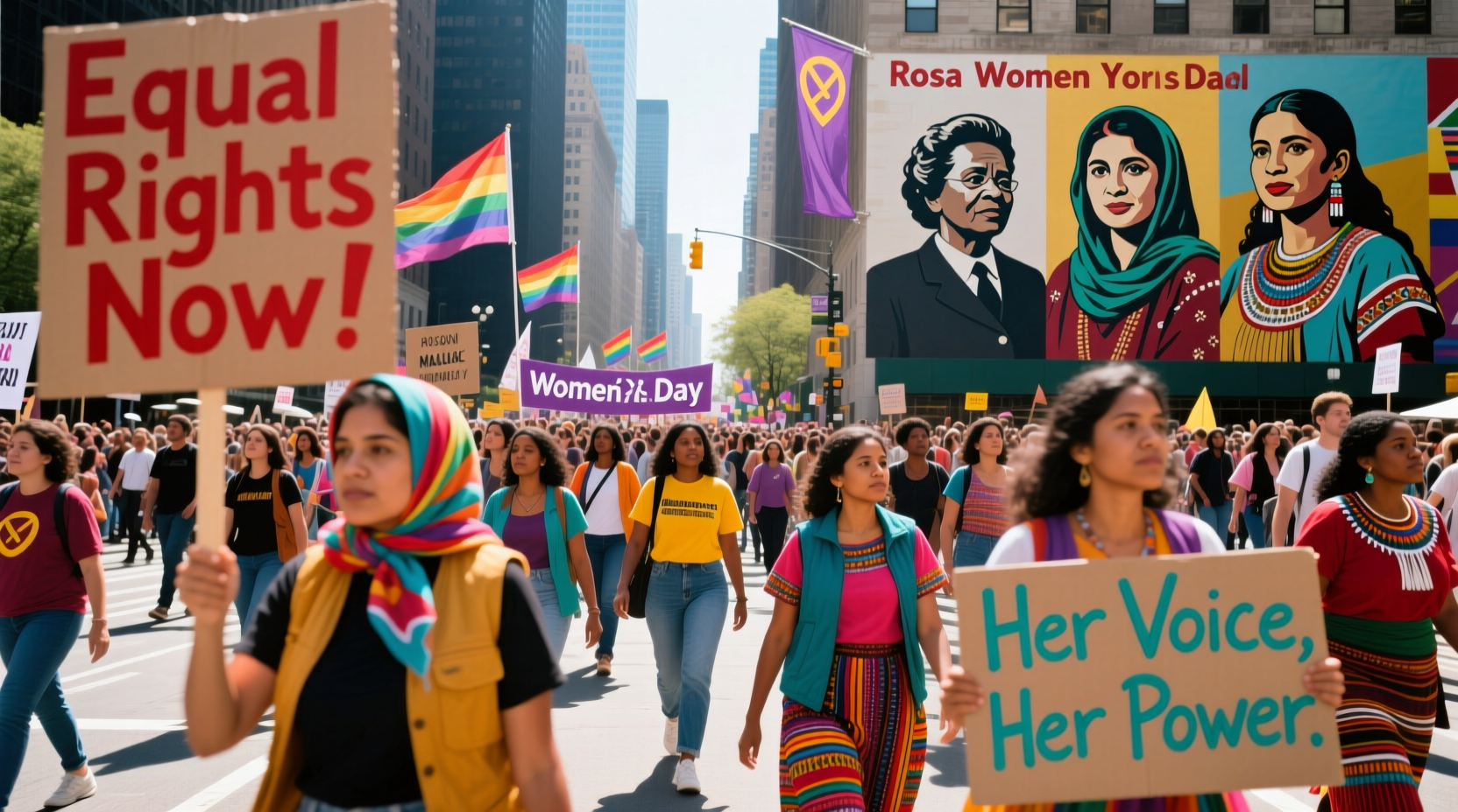 national womens day march