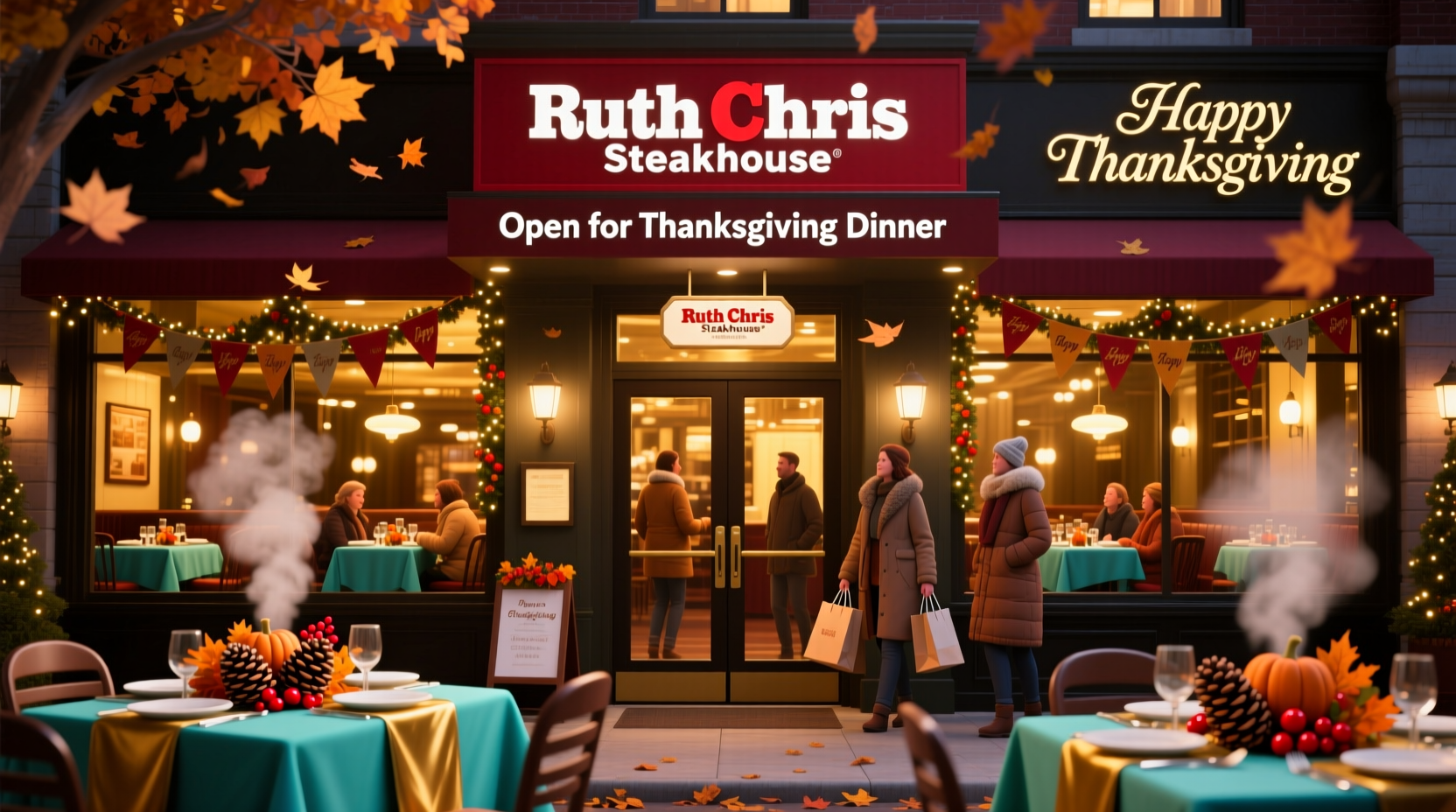 is ruth chris steakhouse open on thanksgiving