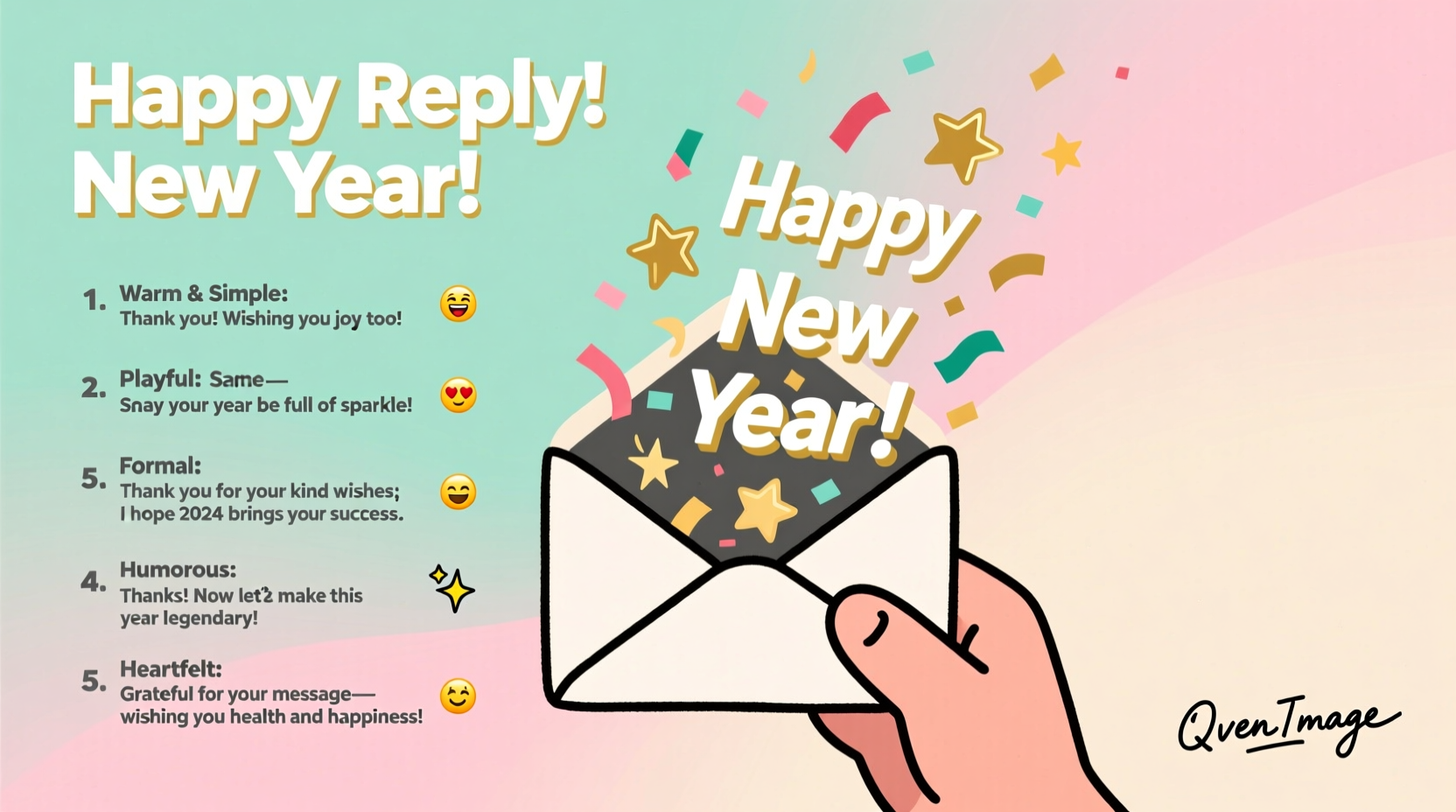 how to reply to a happy new year messages