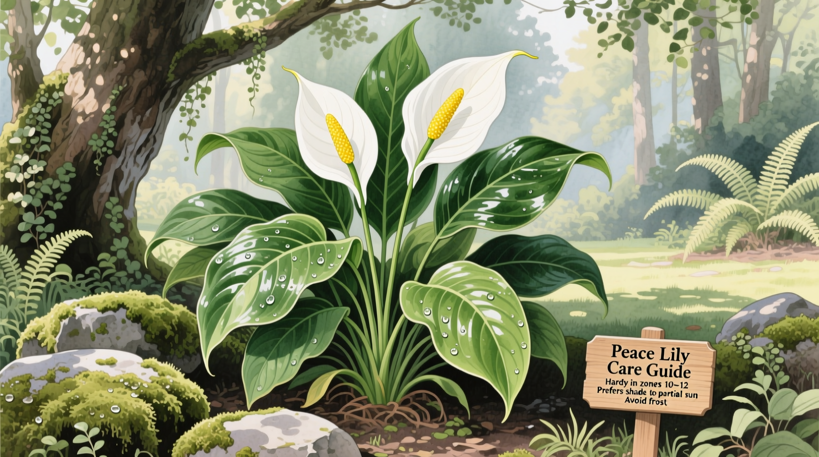 can you plant peace lilies outside