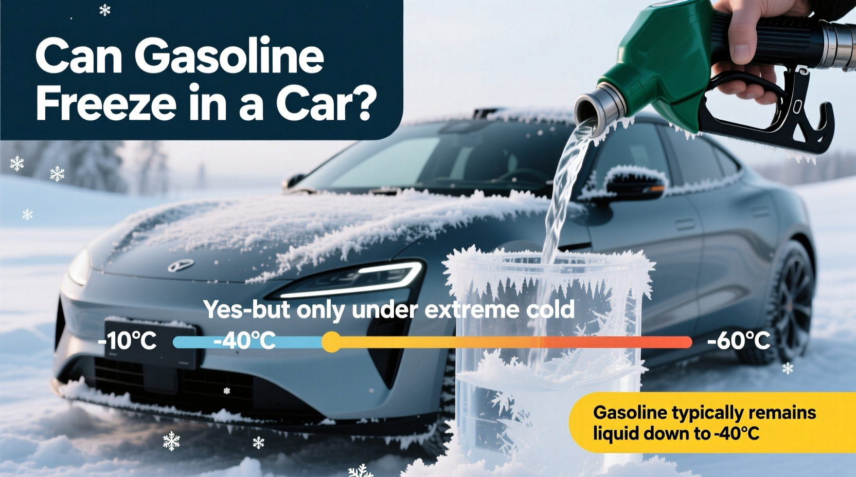 can gasoline freeze in a car