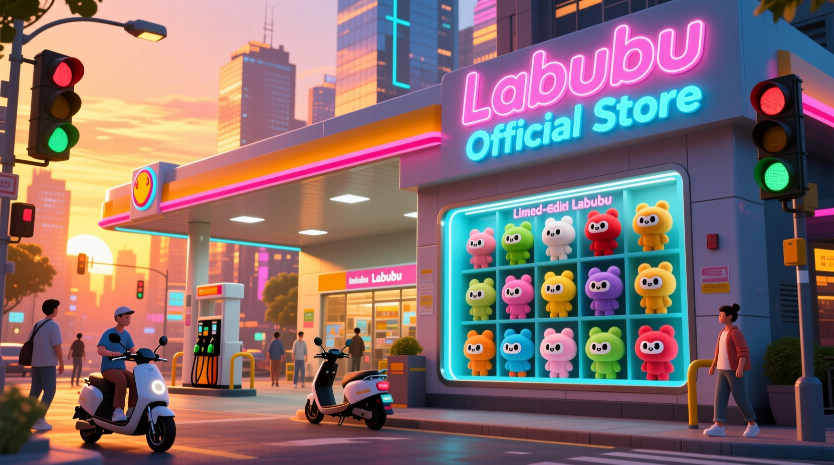 what gas stations sell labubu