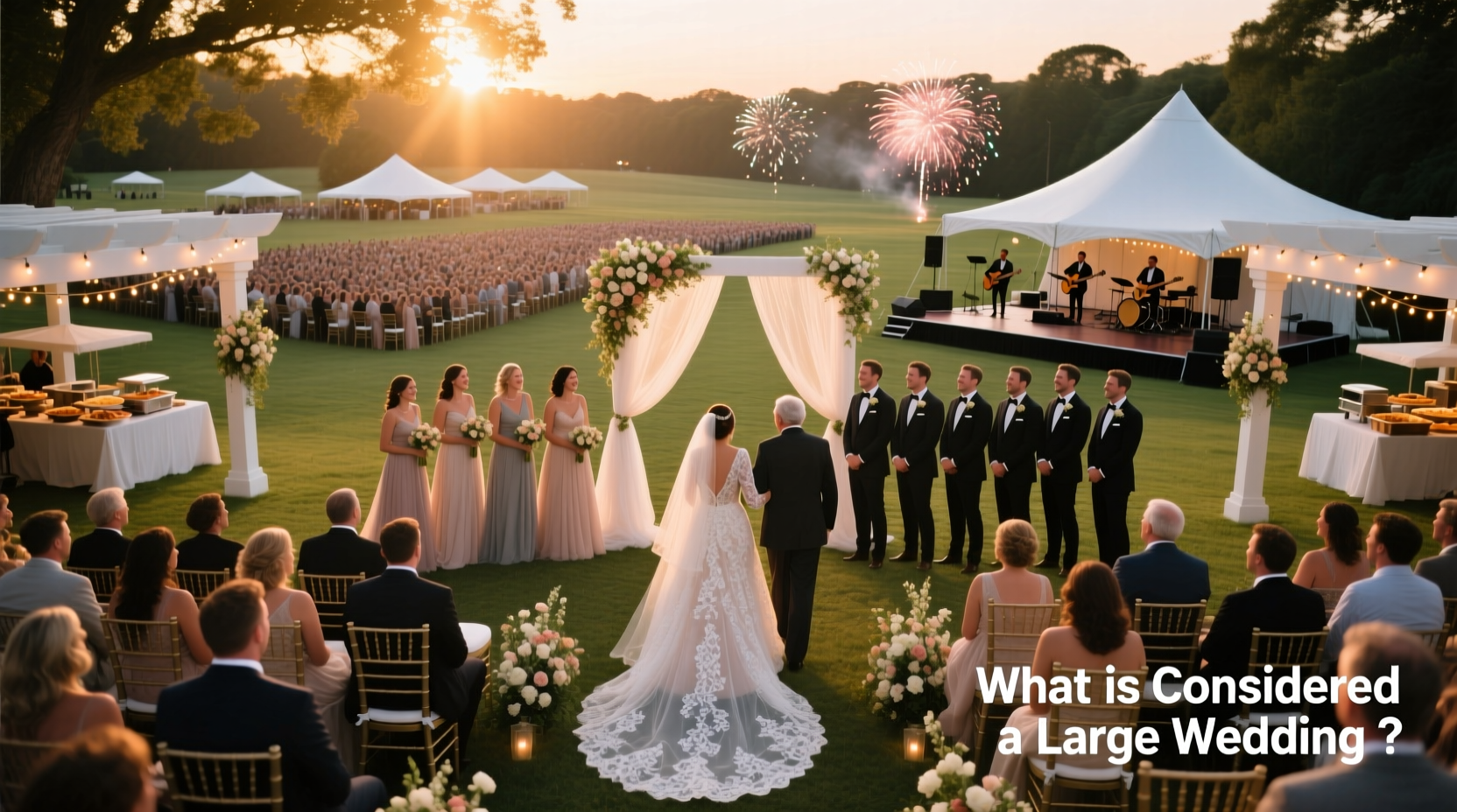 what is considered a large wedding