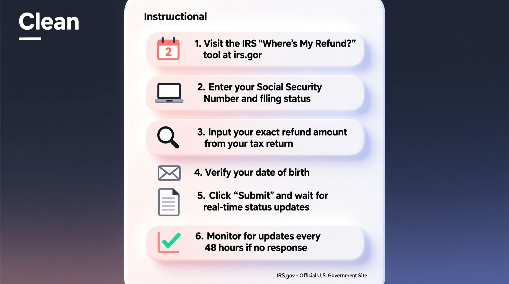 a step by step guide to checking your tax return status with the irs