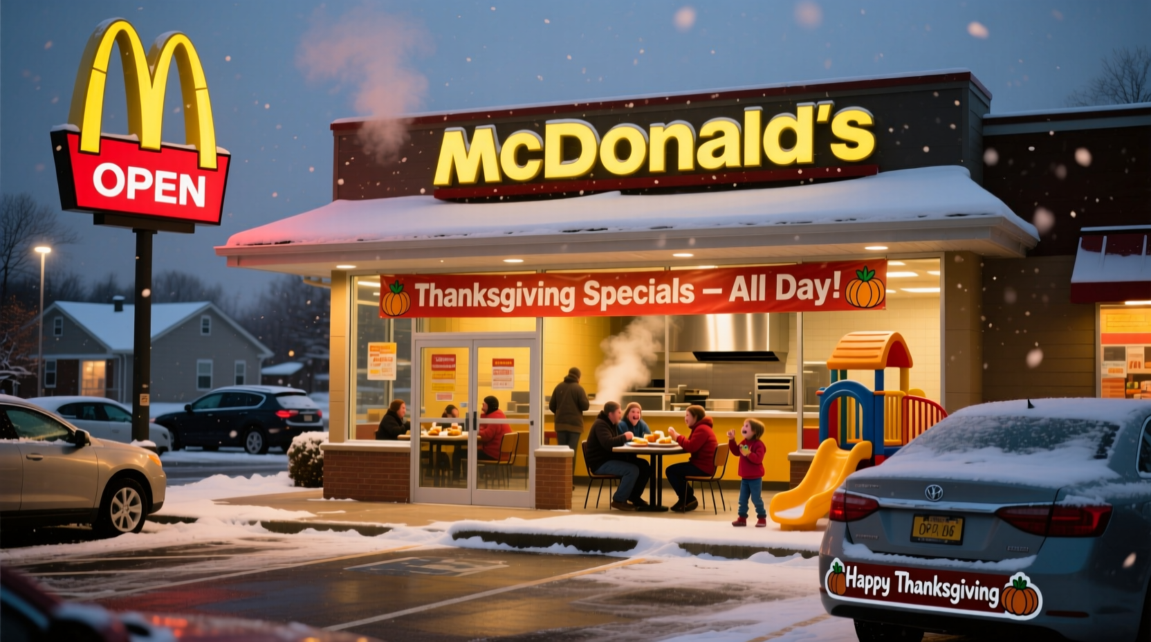 is mcdonalds open today on thanksgiving