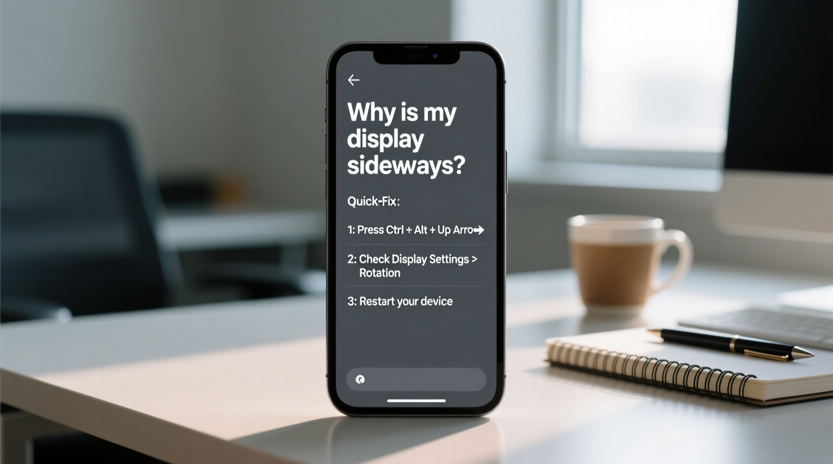 why is my display sideways quick fixes to rotate your screen