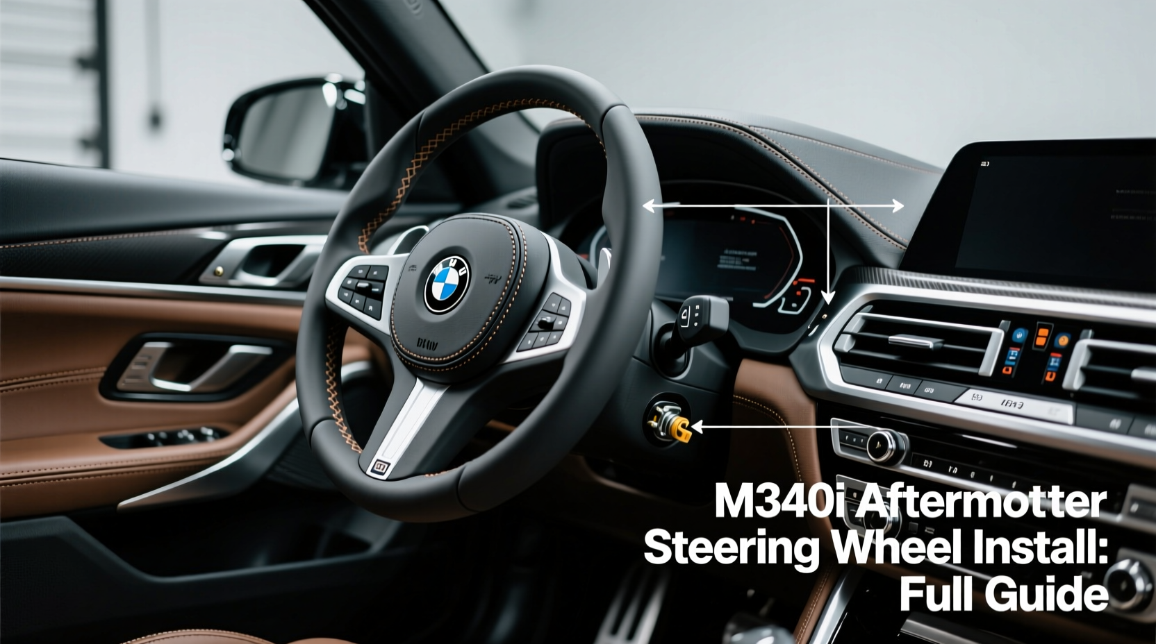 m340i aftermarket steering wheel install
