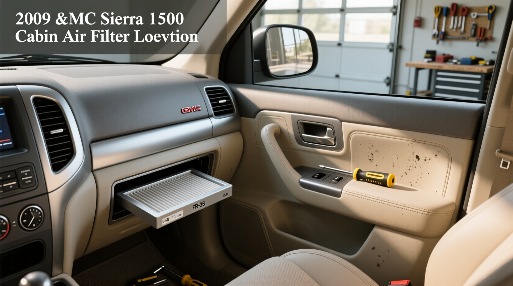 2009 GMC Sierra 1500 cabin air filter location buying guide