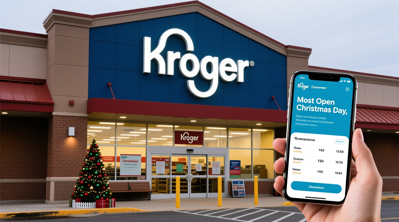 is kroger open on xmas day