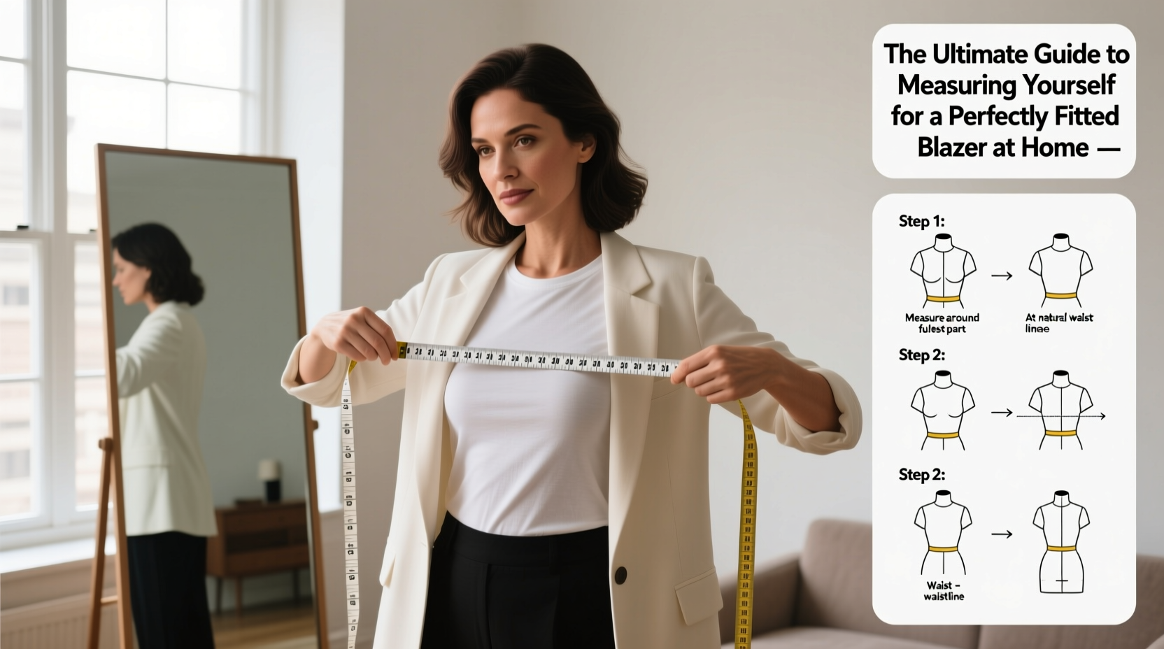the ultimate guide to measuring yourself for a perfectly fitted blazer at home
