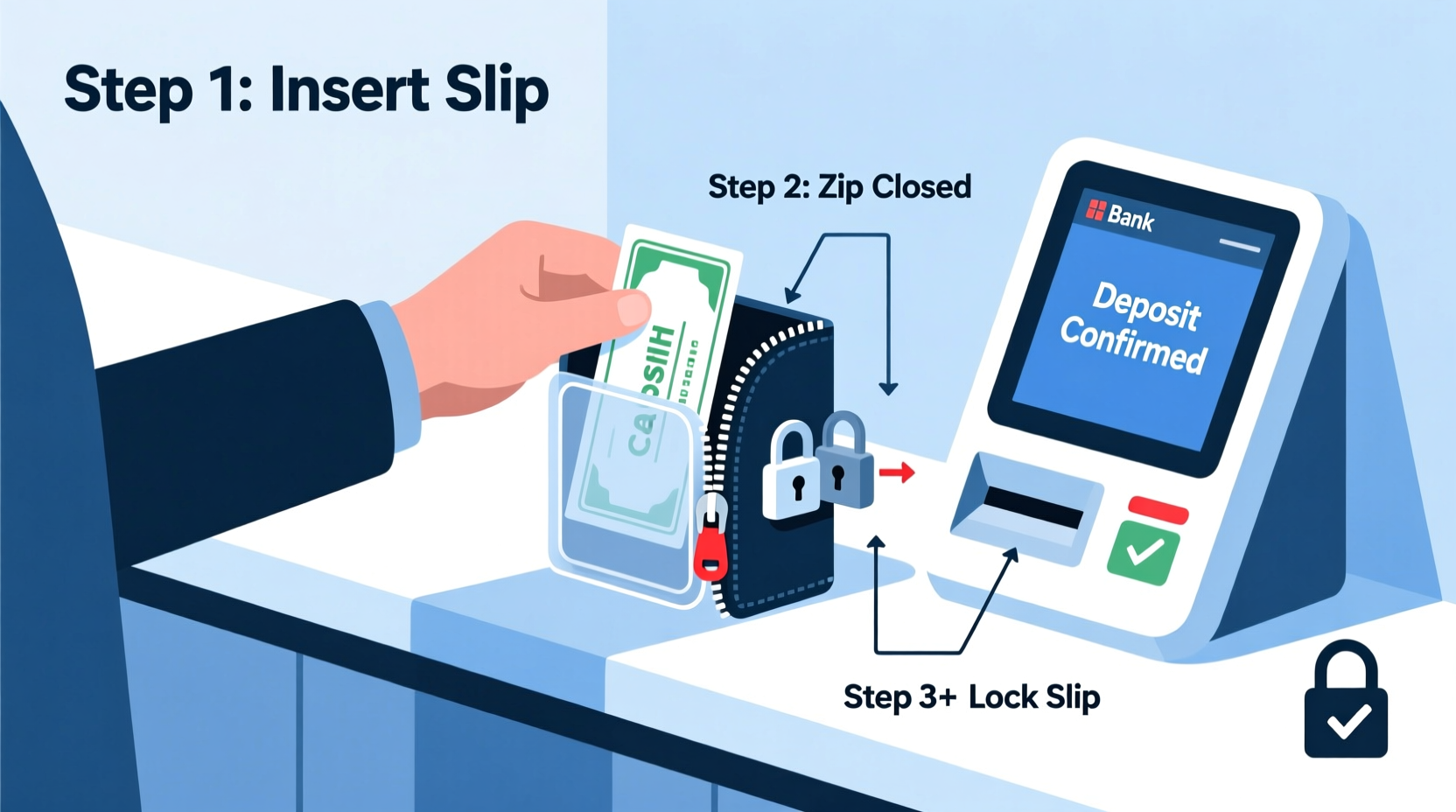 secure your cash deposit slip holder step by step guide to reliable locking methods