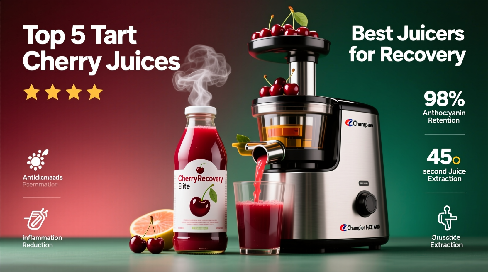 best tart cherry juice reviews and juicing machines for recovery