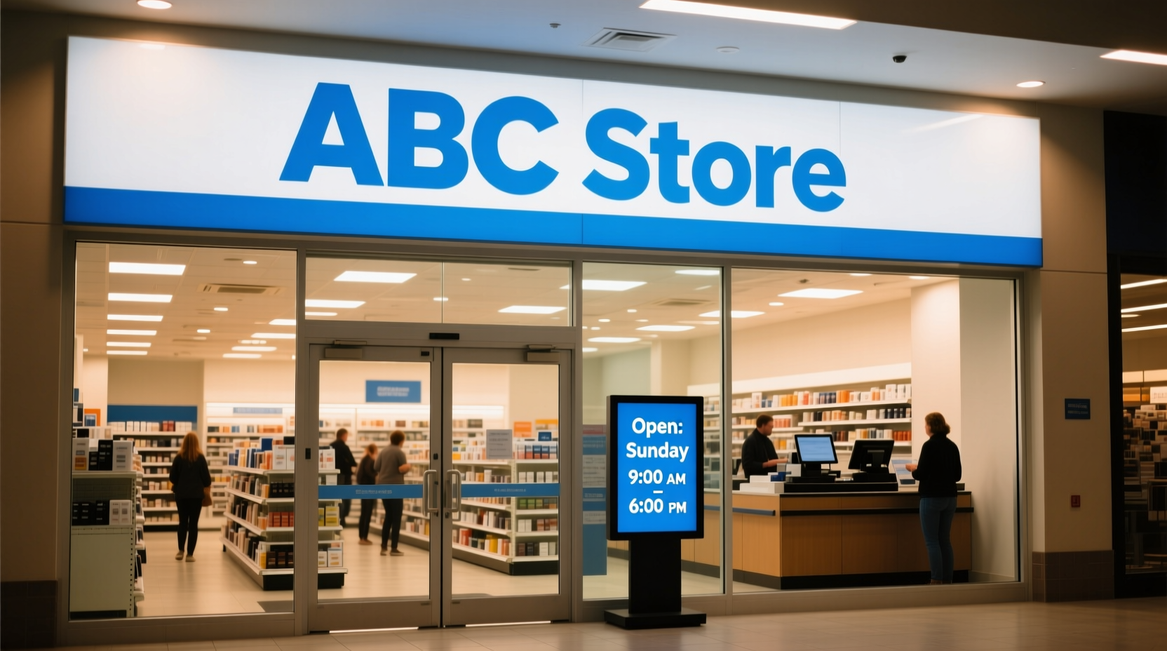 is abc store open on sunday