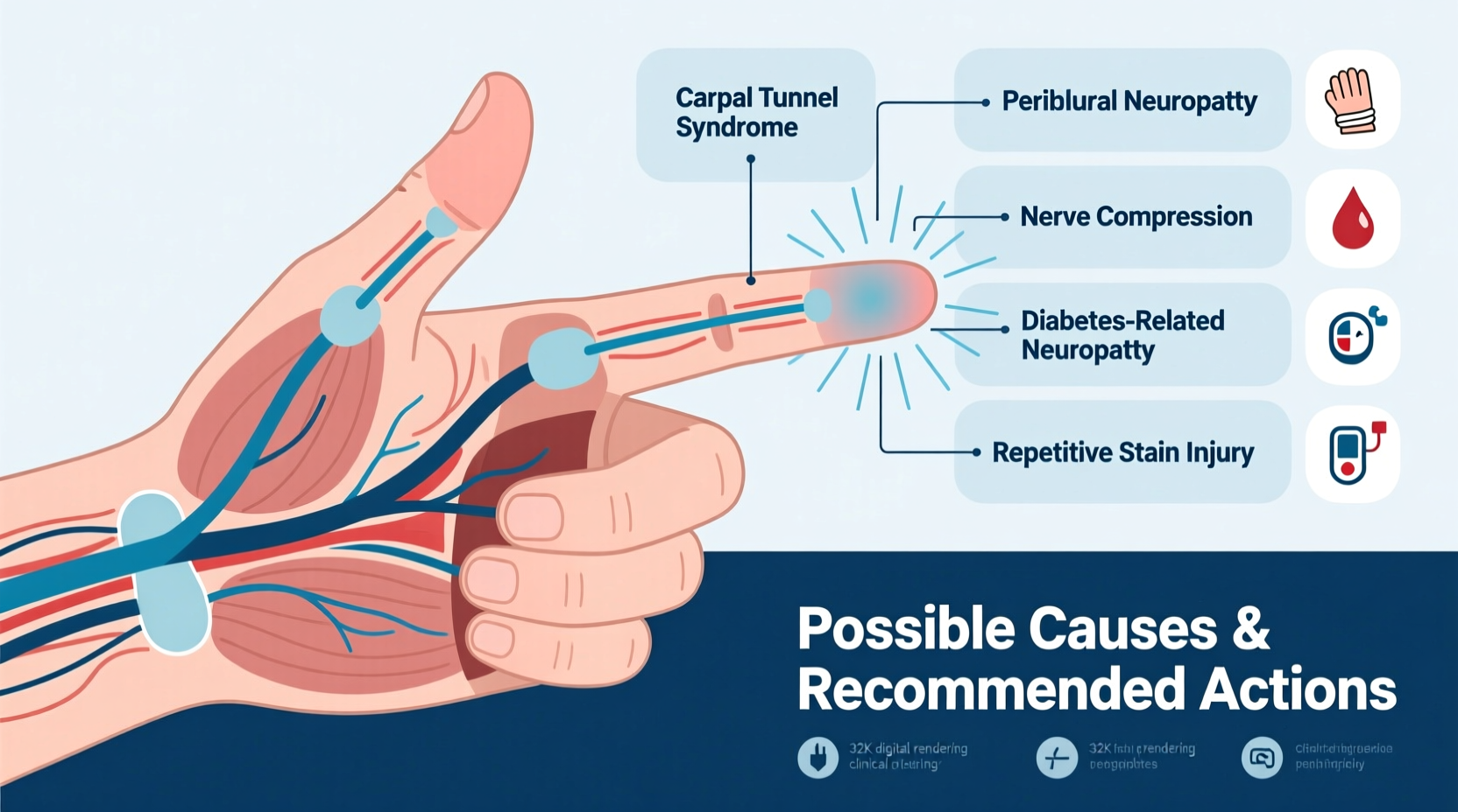 thumb and index finger numb possible causes what to do